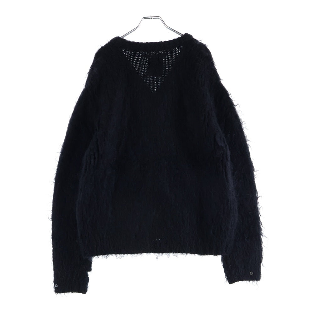 Leh(レー) MOHAIR AND WOOL CARDIGAN モヘアウールカーディガン ブラック LEH-805