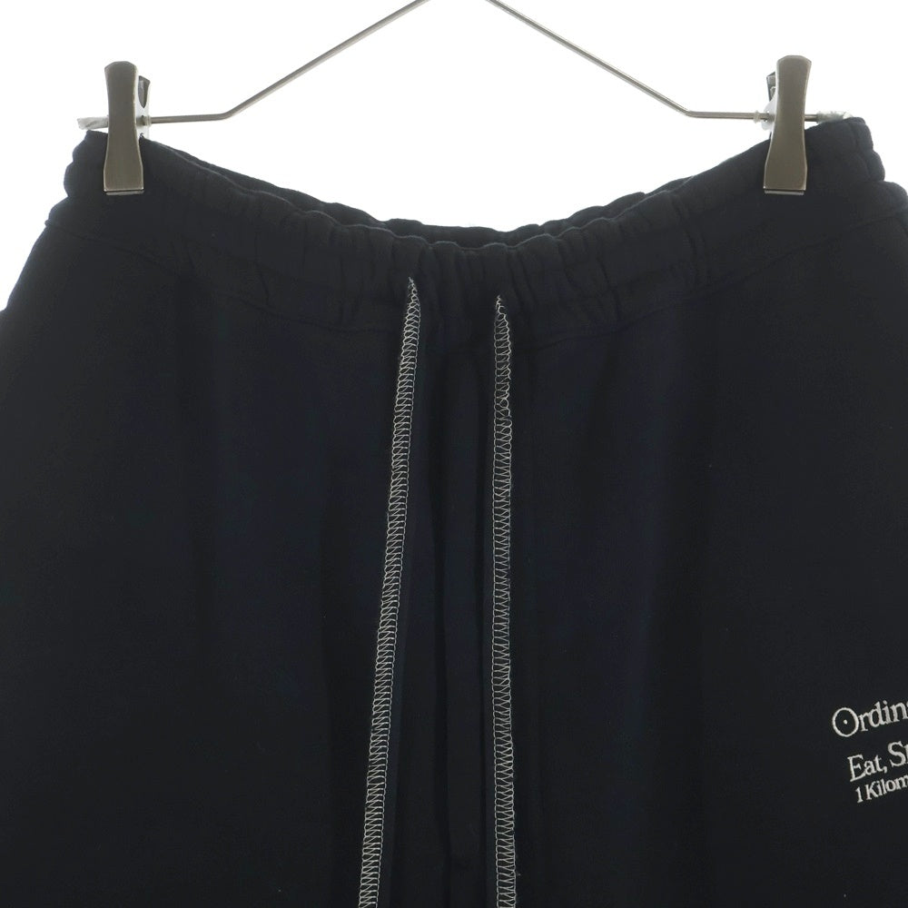 SHINYA KOZUKA(シンヤコズカ) ORDINARY HOME PANTALON 刺繍スウェットパンツ ブラック 2402SK63