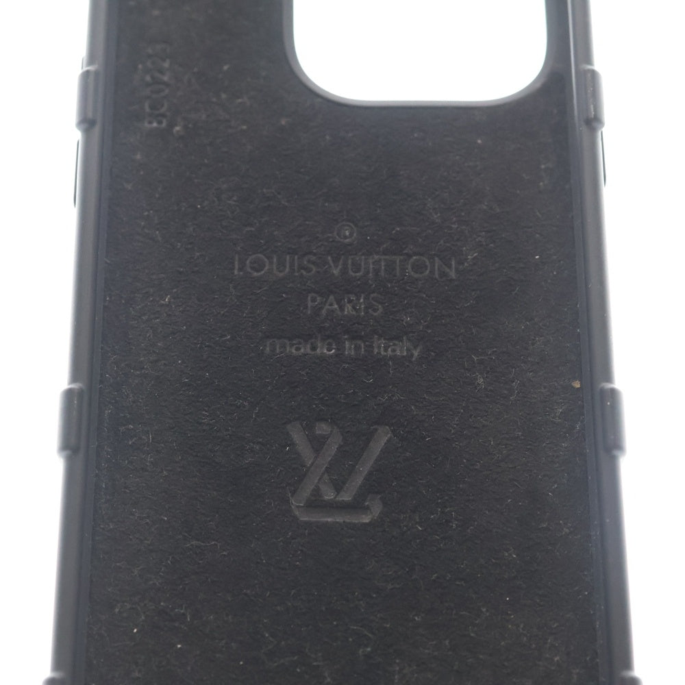 LOUIS VUITTON(ルイヴィトン) リ トランク モノグラム スマホケース iPhone 14pro ラバー ブラック