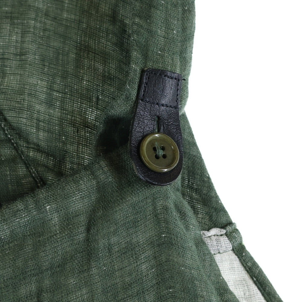 Yohji Yamamoto POUR HOMME(ヨウジヤマモト プールオム) LIN LINEN Overalls リネン オーバーオール グリーン HT-D04-311