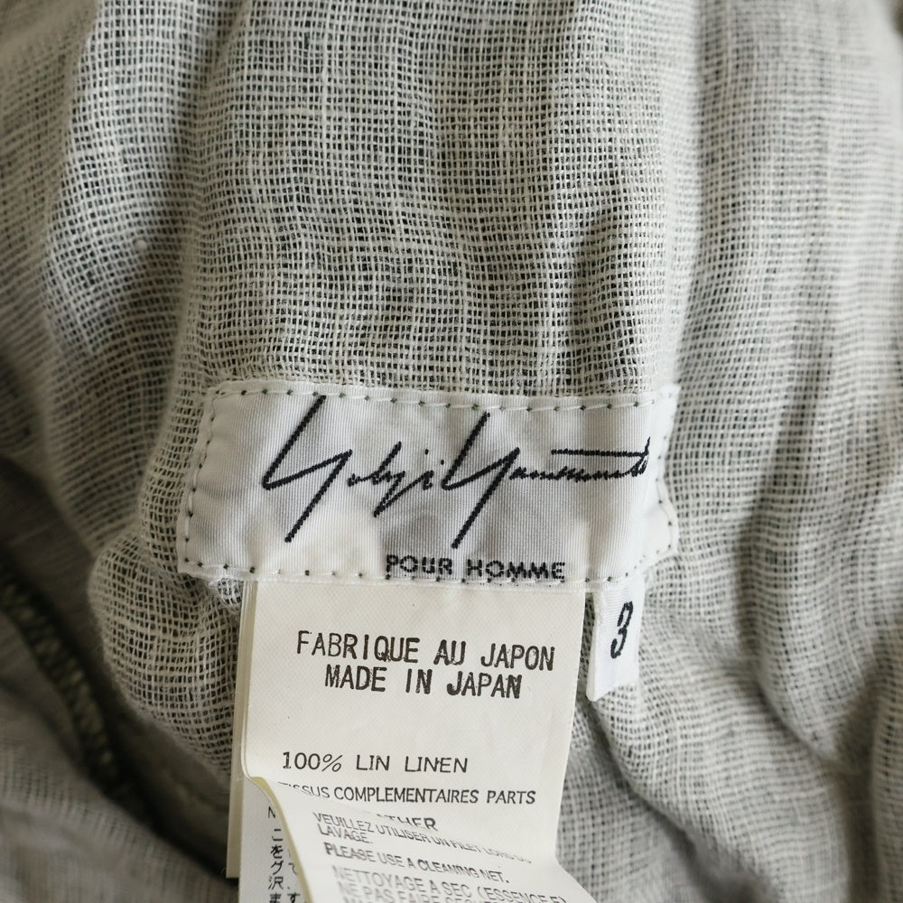 Yohji Yamamoto POUR HOMME(ヨウジヤマモト プールオム) LIN LINEN Overalls リネン オーバーオール グリーン HT-D04-311