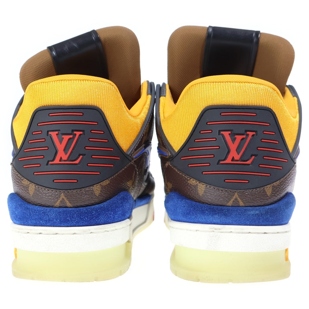 LOUIS VUITTON(ルイヴィトン) 20年製 LV Trainer GO0260 トレイナーライン モノグラム ハイカットスニーカー ブラウン
