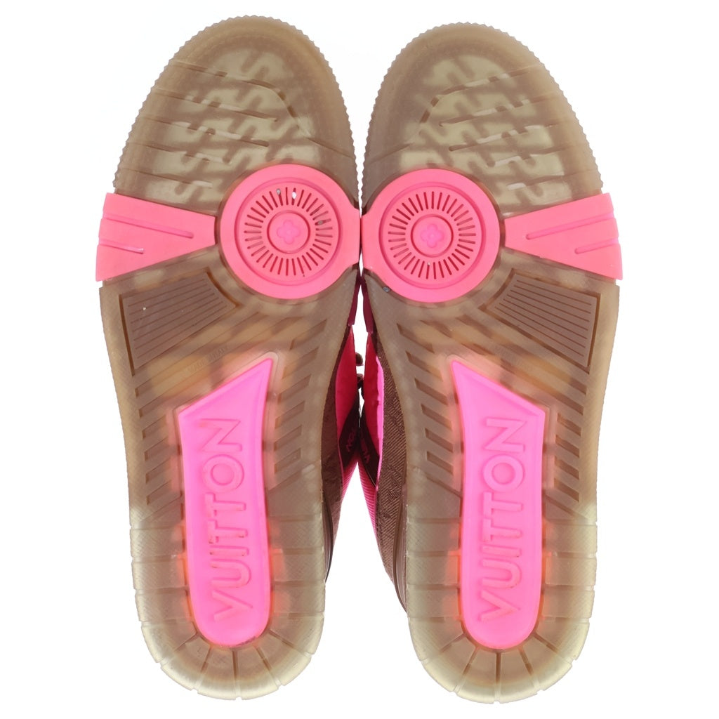 LOUIS VUITTON(ルイヴィトン) 21年製 LV TRAINER LVトレイナーライン モノグラム ローカットスニーカー ピンク/ブラウン 1A8Z5B