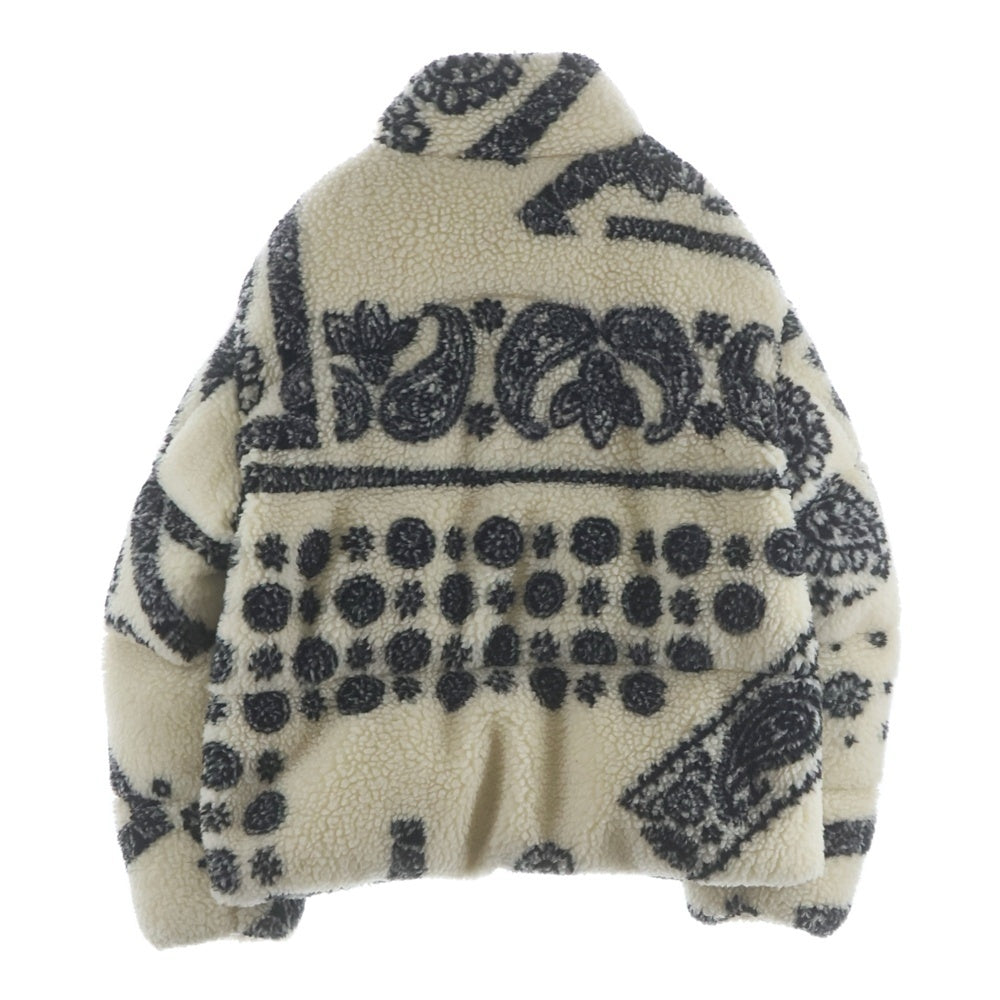 MONCLER(モンクレール) 21AW × Palm Angels Nevin Short Down Jacket G209L1A00022 パームエンジェルス ネヴィン ボア ショート丈 ダウンジャケット ホワイト