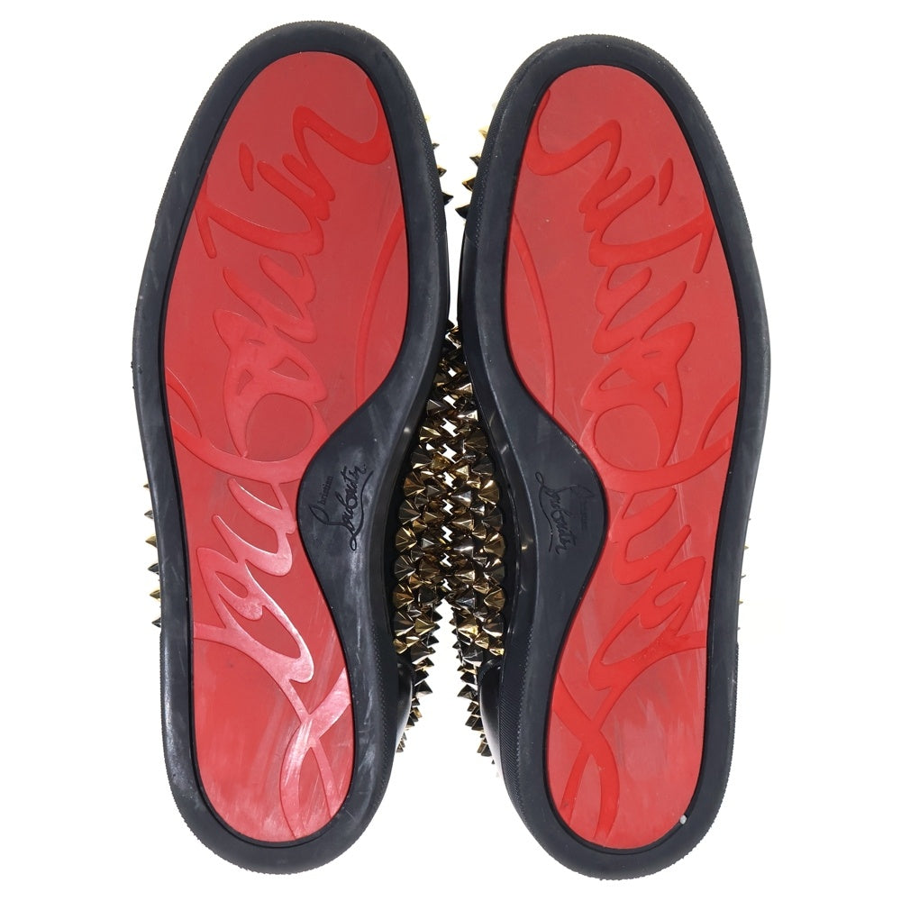 CHRISTIAN LOUBOUTIN(クリスチャンルブタン) LOUIS ORLATO FLAT VV ルイス スタッズ ハイカットスニーカー ブラック