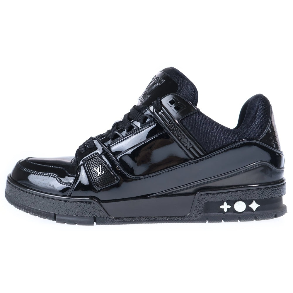 LOUIS VUITTON(ルイヴィトン) 20年製 LV Trainer Patent BM0242 トレイナーライン パテントレザー ローカットスニーカー ブラック