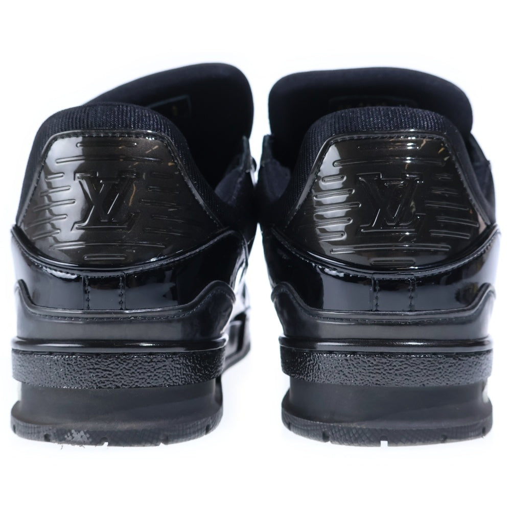 LOUIS VUITTON(ルイヴィトン) 20年製 LV Trainer Patent BM0242 トレイナーライン パテントレザー ローカットスニーカー ブラック