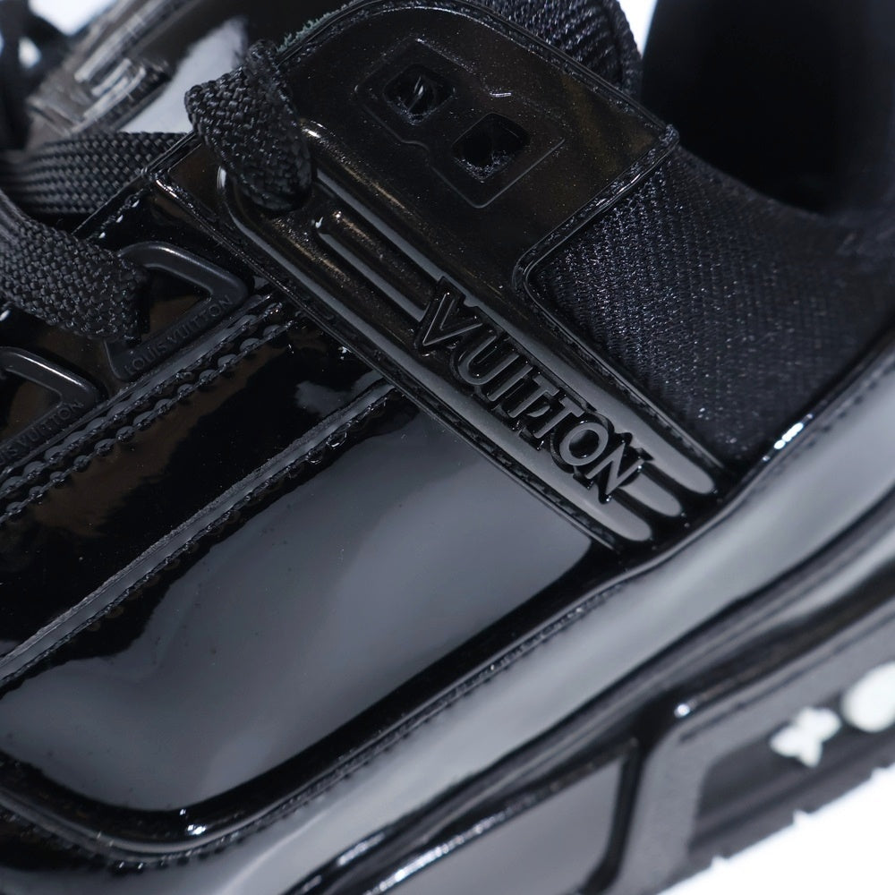 LOUIS VUITTON(ルイヴィトン) 20年製 LV Trainer Patent BM0242 トレイナーライン パテントレザー ローカットスニーカー ブラック