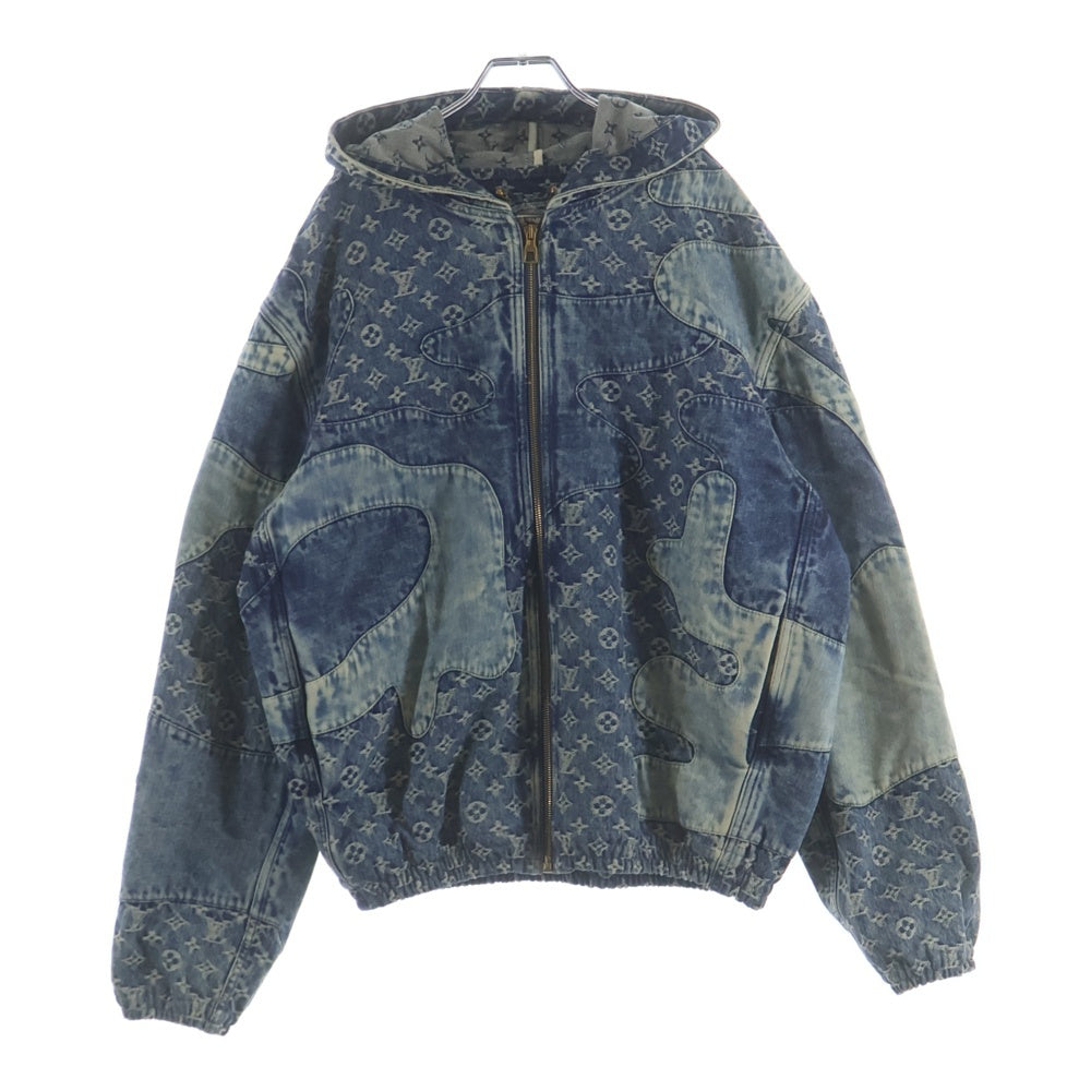 LOUIS VUITTON(ルイヴィトン) 22SS ×NIGO ニゴー パッチワーク ジップアップデニムジャケット RM221M UZD HMA16E