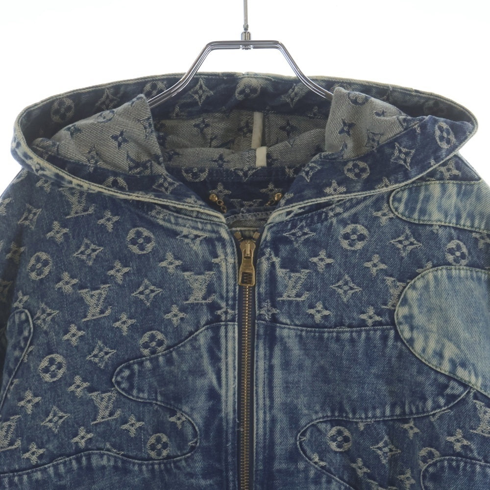 LOUIS VUITTON(ルイヴィトン) 22SS ×NIGO ニゴー パッチワーク ジップアップデニムジャケット RM221M UZD HMA16E