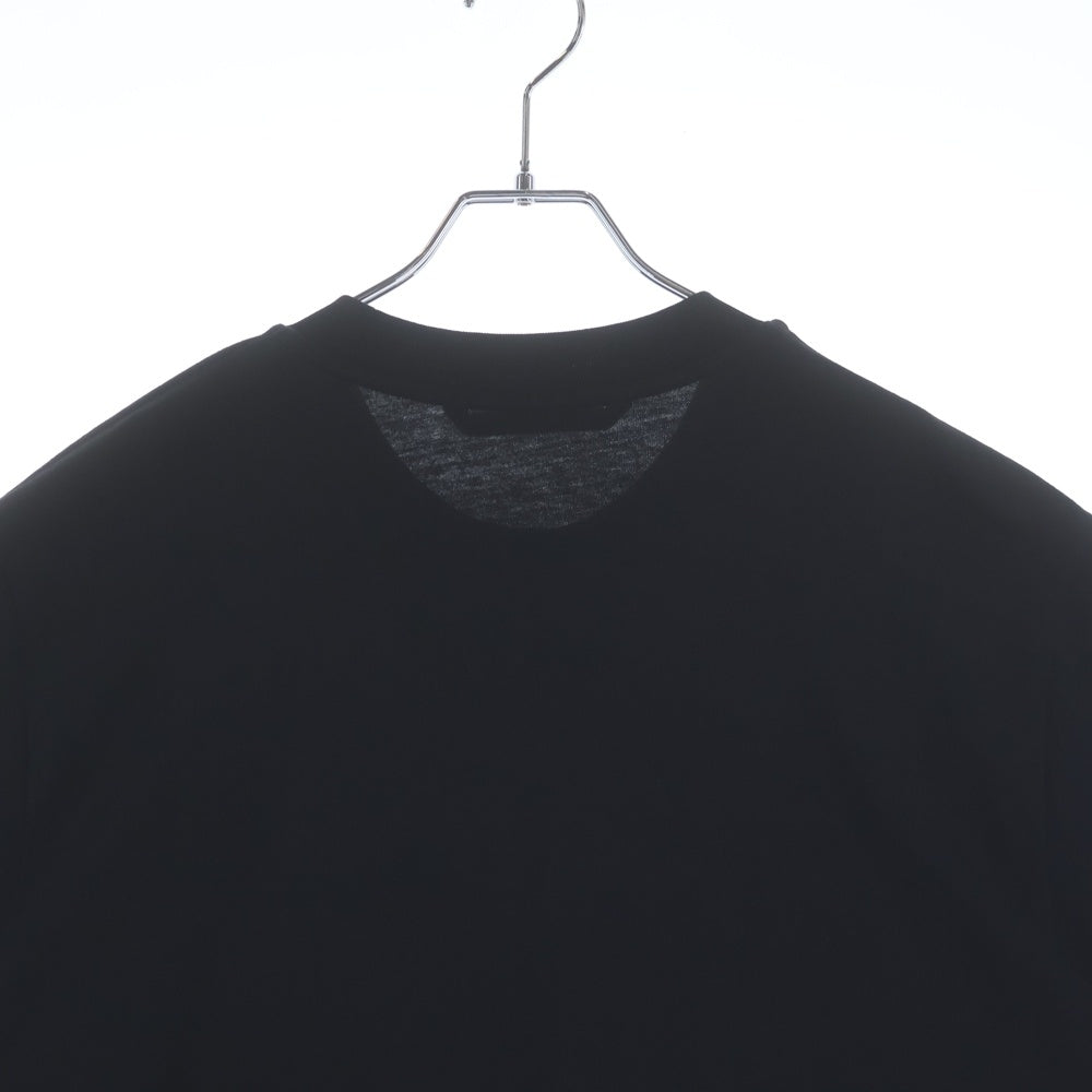 MONCLER(モンクレール) 22SS GENIOUS 1952 SS THIRT H20928C00007 フロントワンポイントロゴパッチ クルーネック半袖Tシャツカットソー ブラック