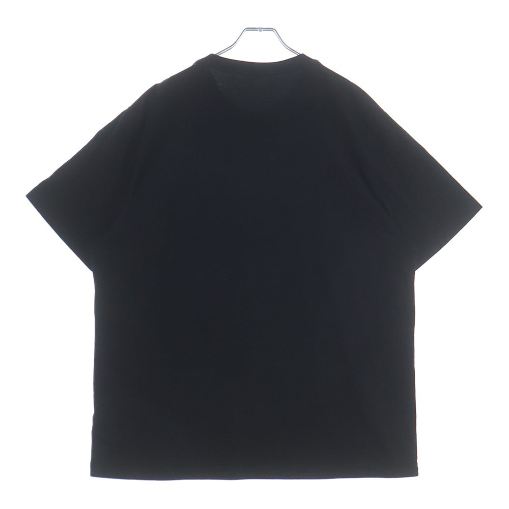 MONCLER(モンクレール) 21SS MAGLIA T-SHIRT G109H8C00002 フロントプリントクルーネック半袖Tシャツカットソー ブラック