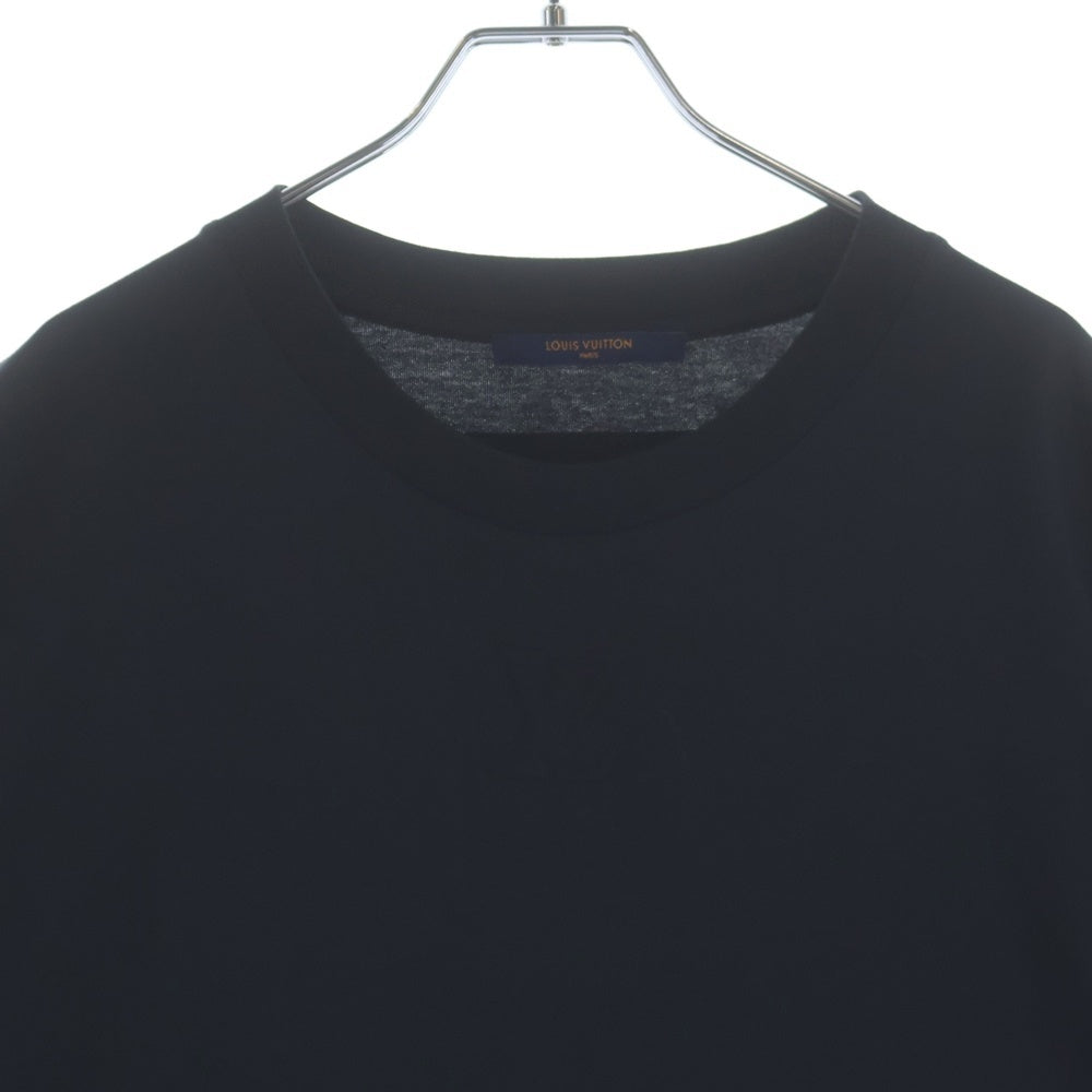 LOUIS VUITTON(ルイヴィトン) 21AW LVデボス エンボスロゴ クルーネック 半袖Tシャツ カットソー ブラック RM212 NPG HLY64W