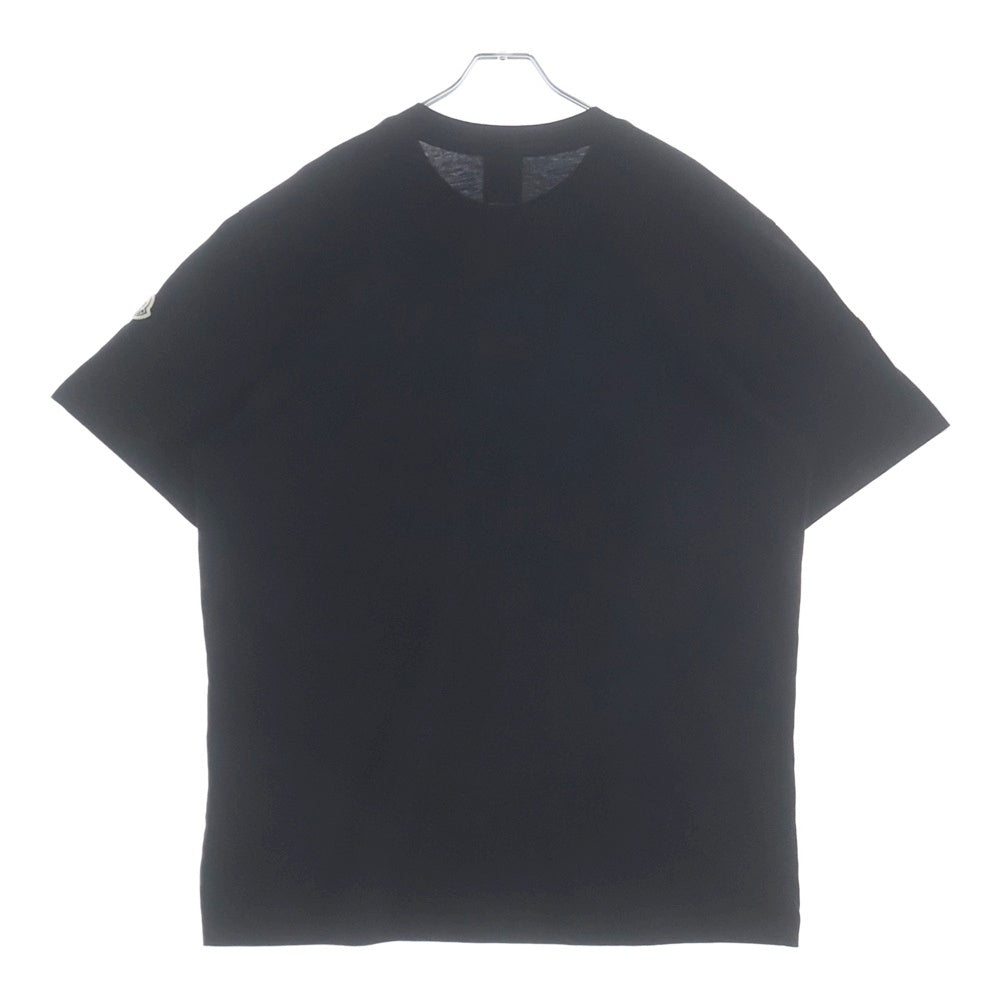 MONCLER(モンクレール) 22AW ×MARVEL SPIDERMAN SS THIRT H20918C00005 マーベル スパイダーマン フロントポケットクルーネック半袖Tシャツカットソー ブラック