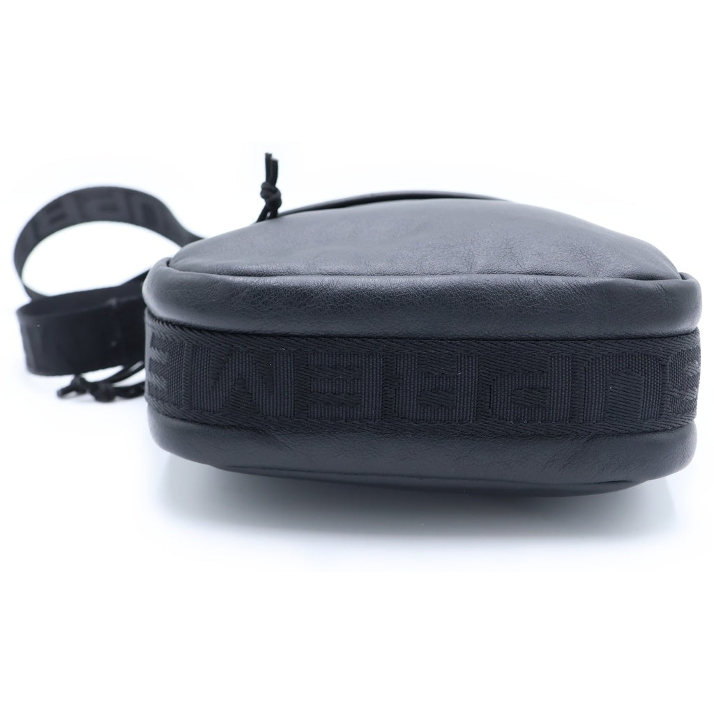 SUPREME(シュプリーム) 24AW Leather Shoulder Bag レザーショルダーバッグ ブラック