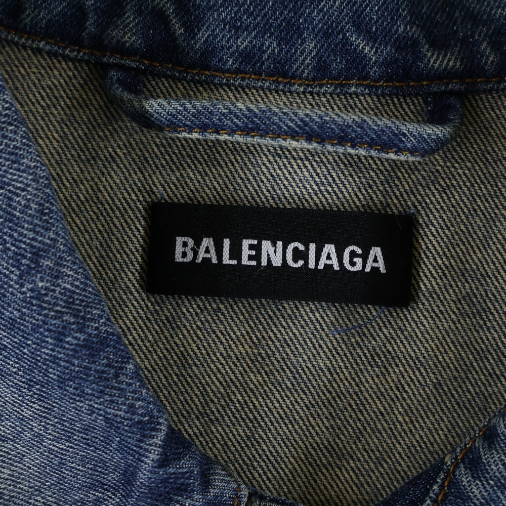 BALENCIAGA(バレンシアガ) 19AW フロント刺繍ロゴ デニムジャケット
