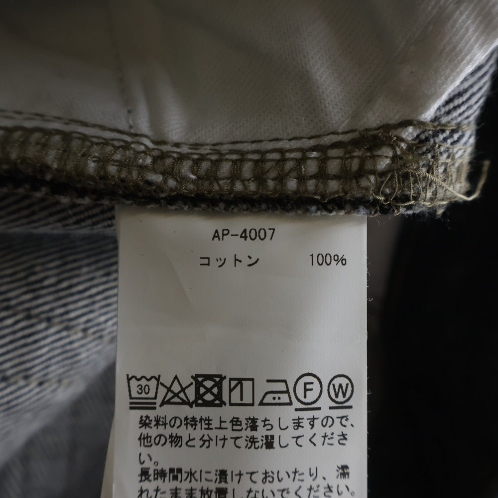 A.PRESSE(アプレッセ) Black Washed Denim Pants AP-4007 ウォッシュド加工 デニムパンツ ジーンズ ブラック