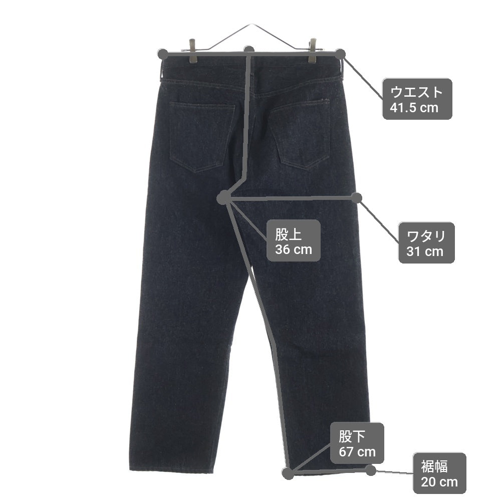 A.PRESSE(アプレッセ) Black Washed Denim Pants AP-4007 ウォッシュド加工 デニムパンツ ジーンズ ブラック