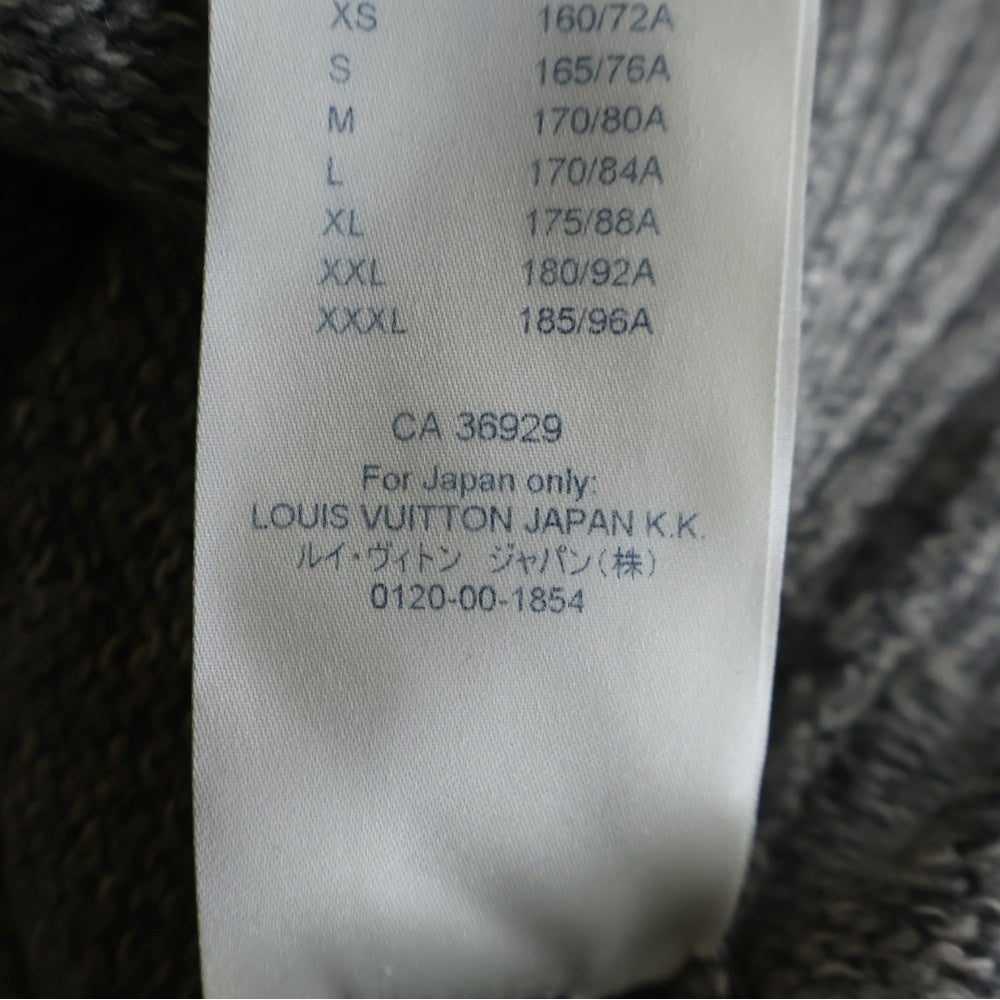 LOUIS VUITTON(ルイヴィトン) 18AW LVリスト MERCI ロゴプリント カシミヤ ニットセーター グレー RM182M GVL HFN08W