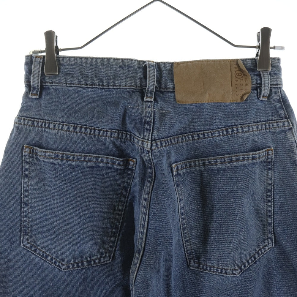 MM6 Maison Margiela(エムエムシックスメゾンマルジェラ) 5POKECT PANTS 切替デニムパンツ インディゴ S52LA0264 S30844