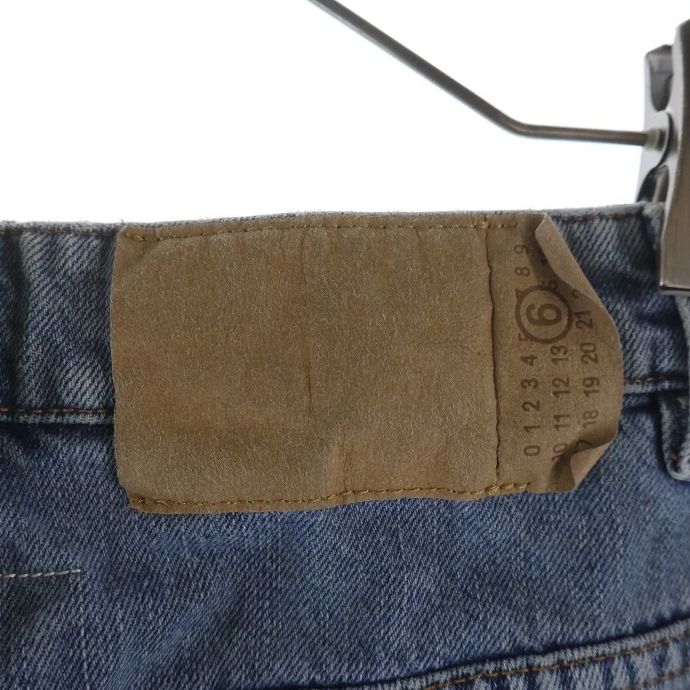 MM6 Maison Margiela(エムエムシックスメゾンマルジェラ) 5POKECT PANTS 切替デニムパンツ インディゴ S52LA0264 S30844