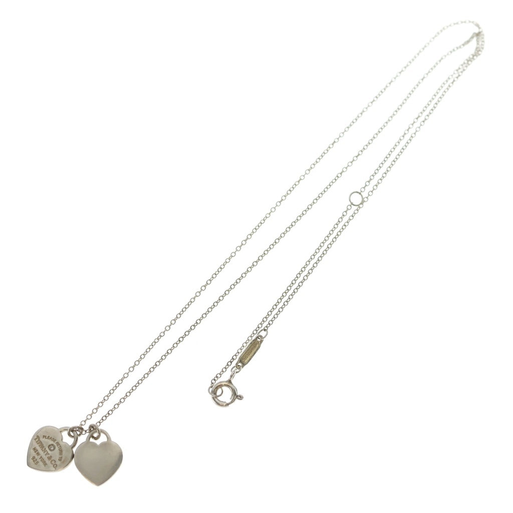 TIFFANY & Co.(ティファニー) ダブルハートタグ ペンダント ネックレス シルバー レディース