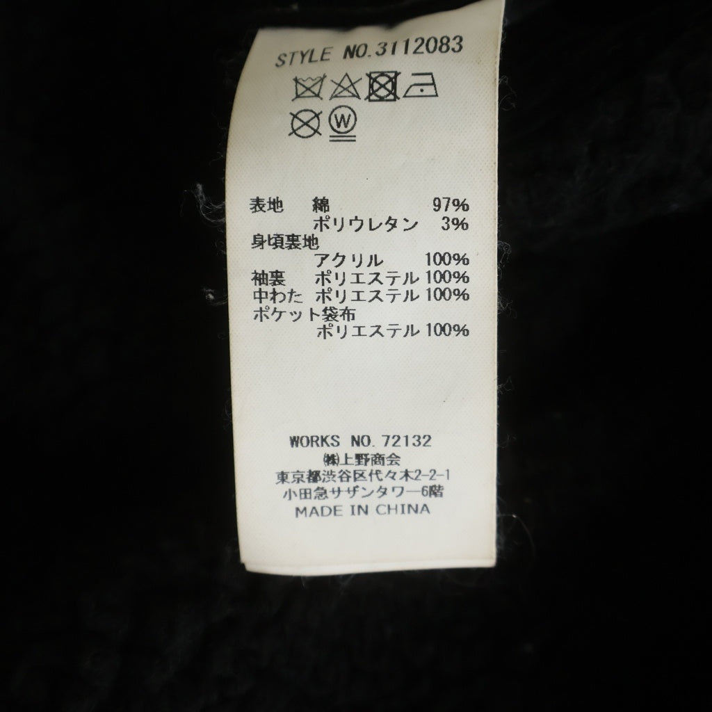 SCHOTT(ショット) STRETCH CORDUROY JACKET ストレッチコーデュロイジャケット ブラック 3112083