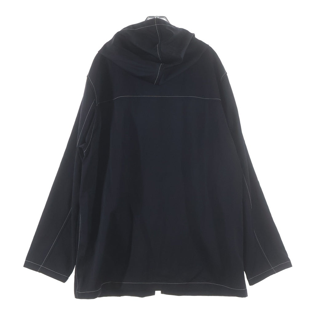 JIL SANDER(ジルサンダー) 21SS Stitch Nylon Jacket CM JM IM 0005 ステッチデザイン ナイロンフーデッドジャケット ブラック