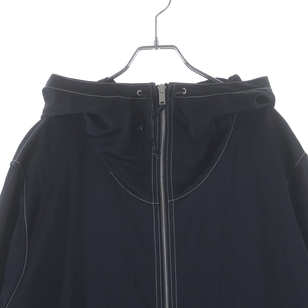 ジャケット・アウター JIL SANDER 21ss Hooded Nylon Blouson JIL SANDER 21ss Hooded Nylon Blouson Jil Sander Black Hooded Down