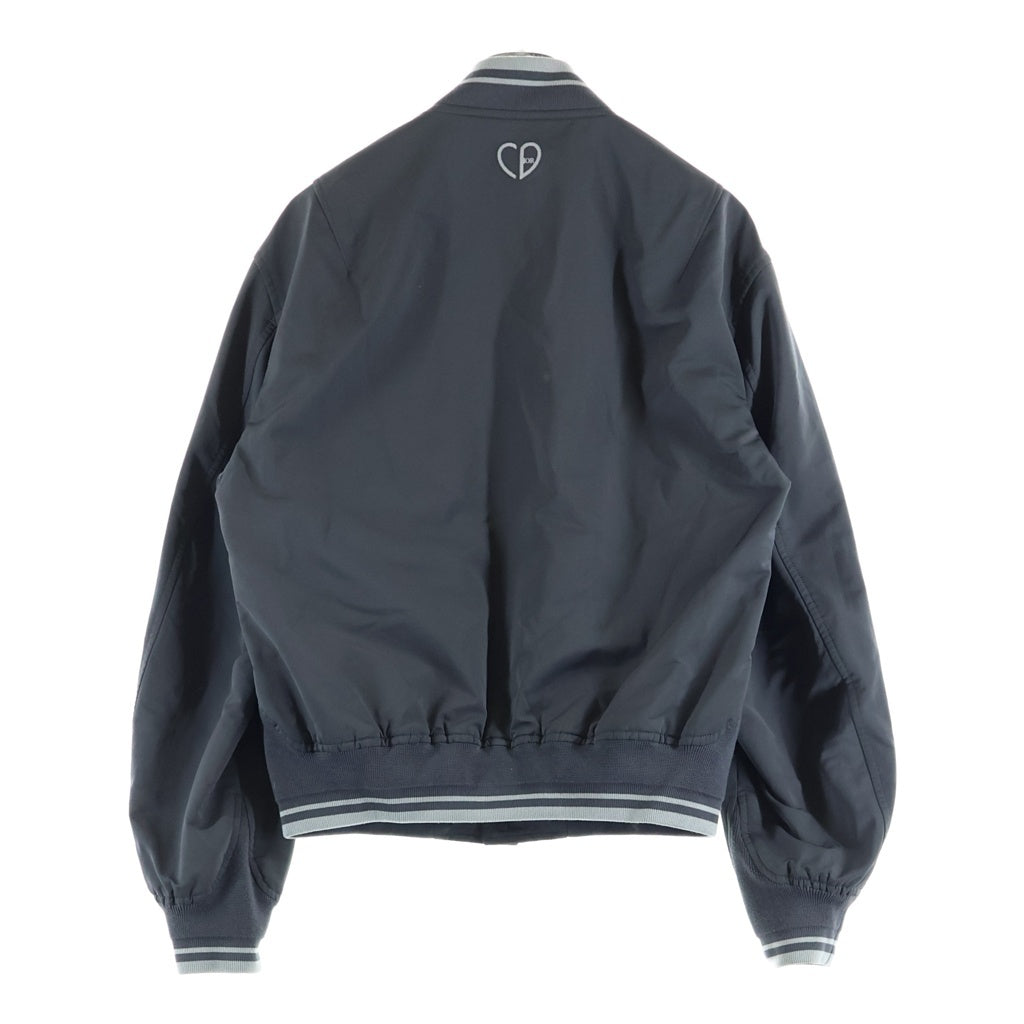DIOR(ディオール) Embroidered logo casual jacket 213C406A5457 フロントロゴ刺繍 ナイロンボンバージャケット グレー