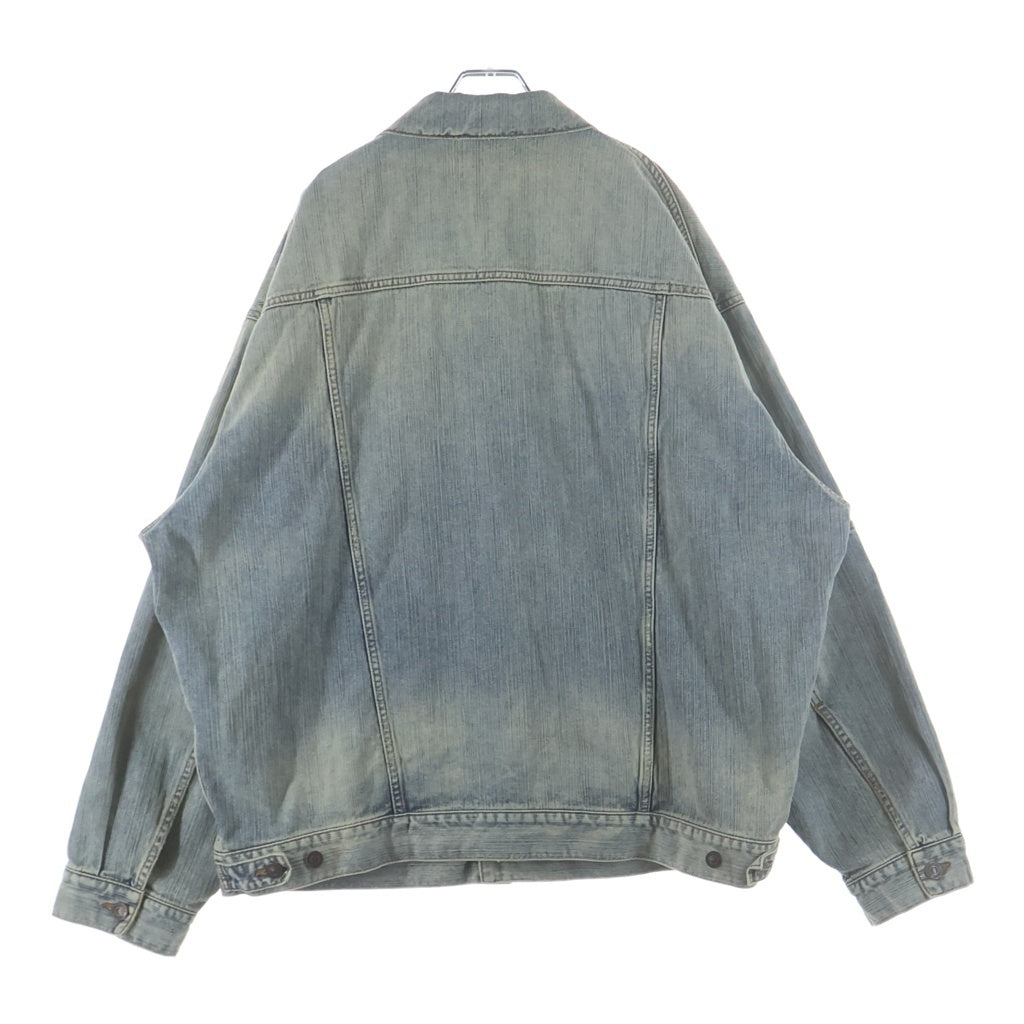 BALENCIAGA(バレンシアガ) 24AW Oversized Denim Jacket 818680 オーバーサイズ フェード加工 デニムジャケット インディゴ