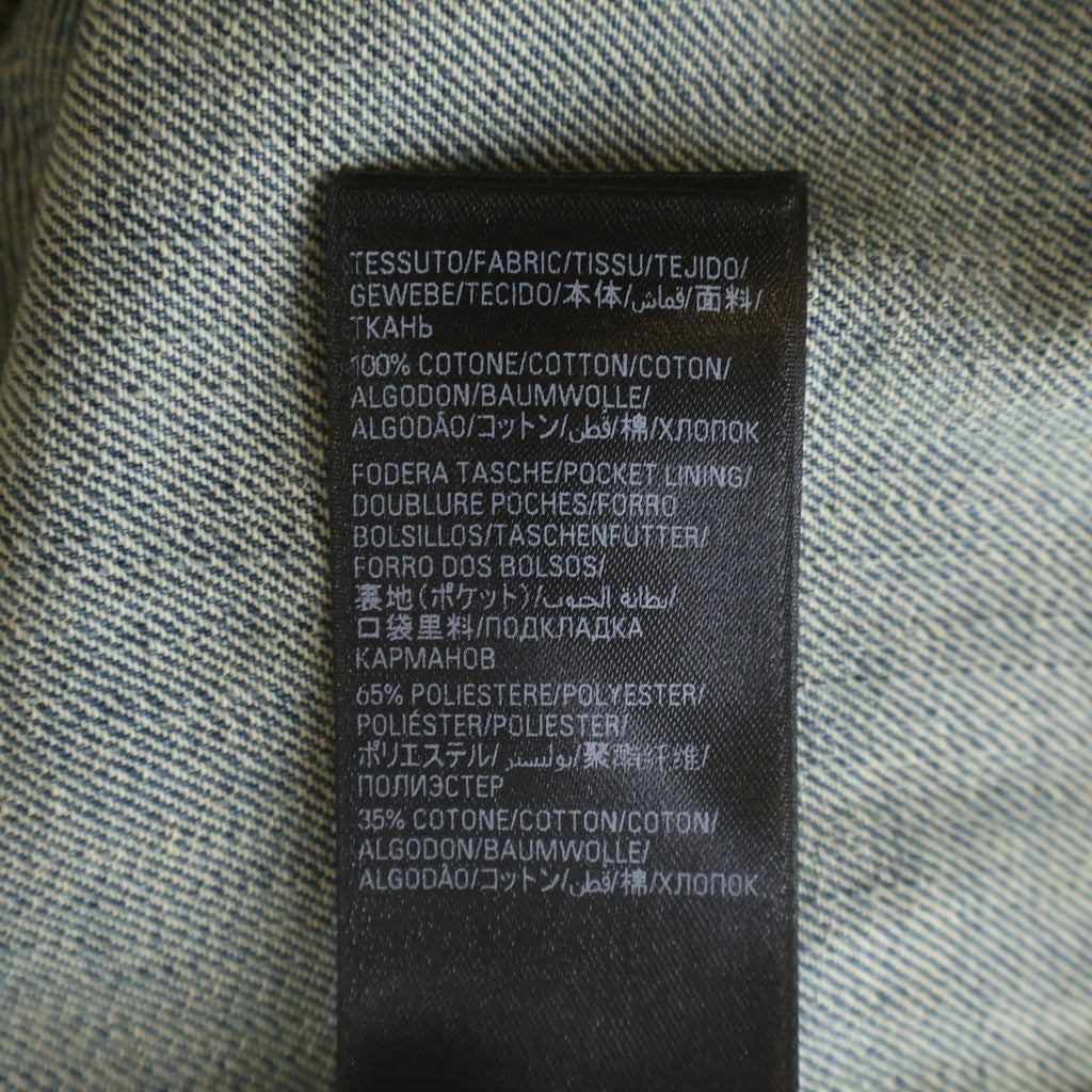 BALENCIAGA(バレンシアガ) 24AW Oversized Denim Jacket 818680 オーバーサイズ フェード加工 デニムジャケット インディゴ