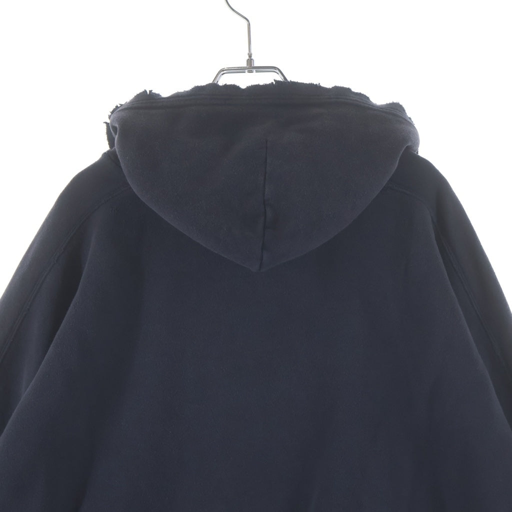 BALENCIAGA(バレンシアガ) 24AW FASHION DESICNER HOODIE 808227 ファッションデザイナー プリント ジップアパーカー フーディ ブラック