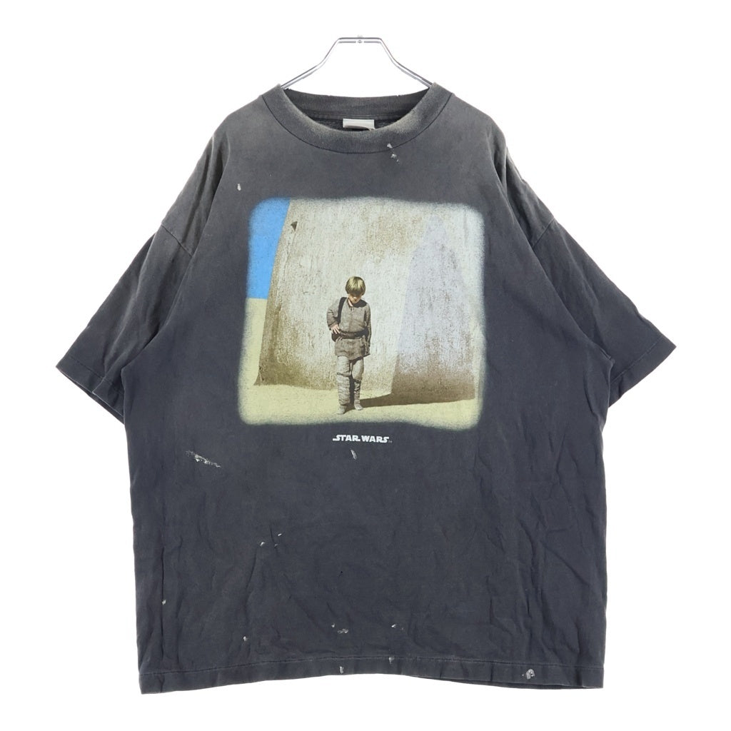 SAINT MICHAEL(セントマイケル) 25SS × STAR WARS S/S ANAKIN Tee SM-HR8-0000-C63 スターウォーズ コラボ プリント クルーネック半袖Tシャツカットソー グレー