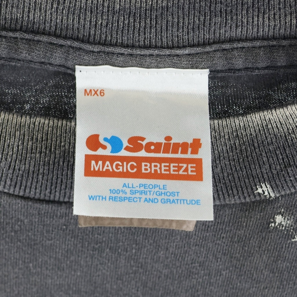 SAINT MICHAEL(セントマイケル) 25SS × STAR WARS S/S ANAKIN Tee SM-HR8-0000-C63 スターウォーズ コラボ プリント クルーネック半袖Tシャツカットソー グレー