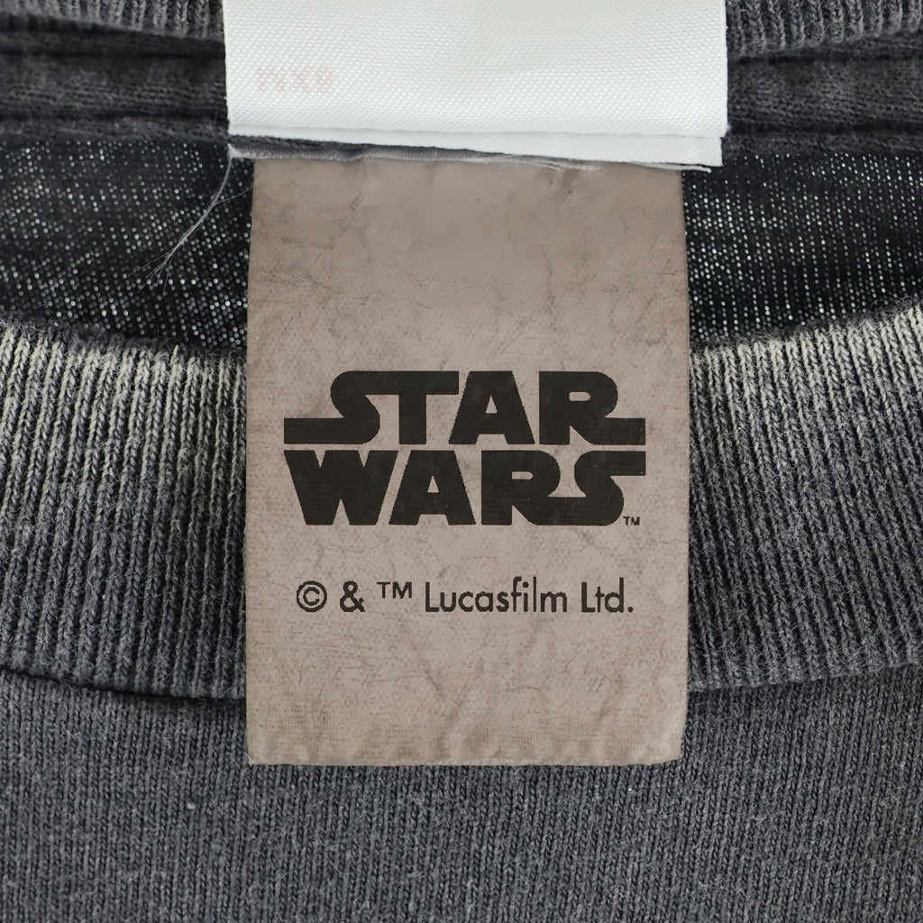 SAINT MICHAEL(セントマイケル) 25SS × STAR WARS S/S ANAKIN Tee SM-HR8-0000-C63 スターウォーズ コラボ プリント クルーネック半袖Tシャツカットソー グレー
