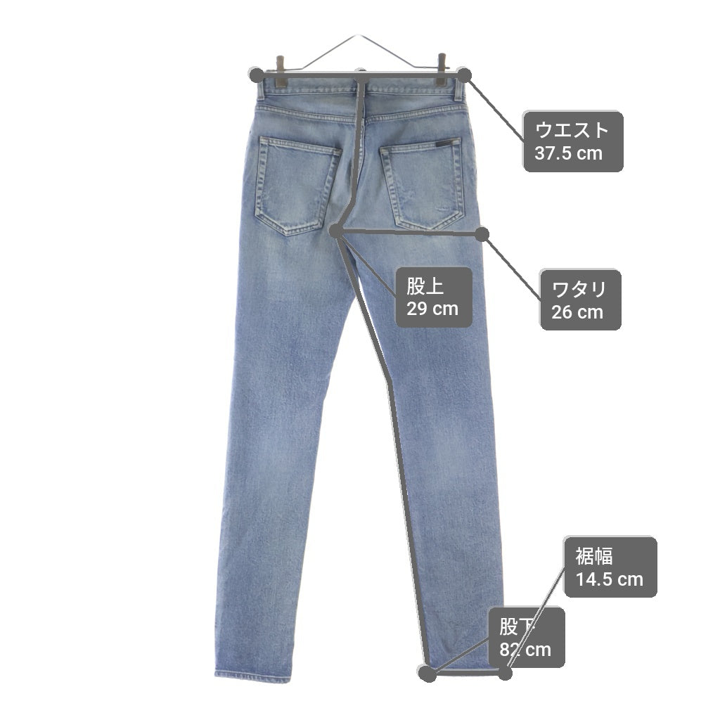 （試着程度・美品）サンローランパリ　スキニーデニム　27 527389 SAINT LAURENT PARIS(サンローランパリ) D02 M/SK-LW 527389 スキニー