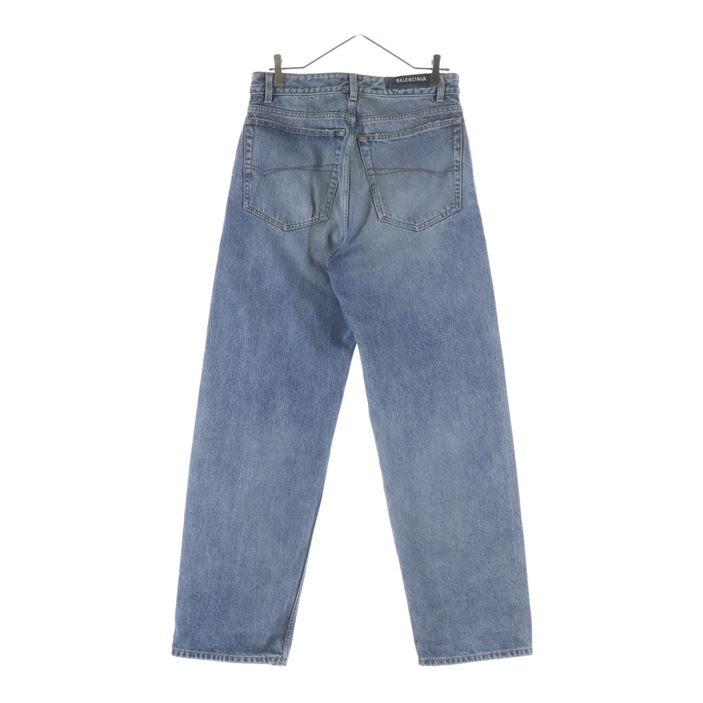 BALENCIAGA(バレンシアガ) Loose Fit Jeans 736540 ルーズフィット ウォッシュド加工デニムパンツ ジーンズ インディゴ