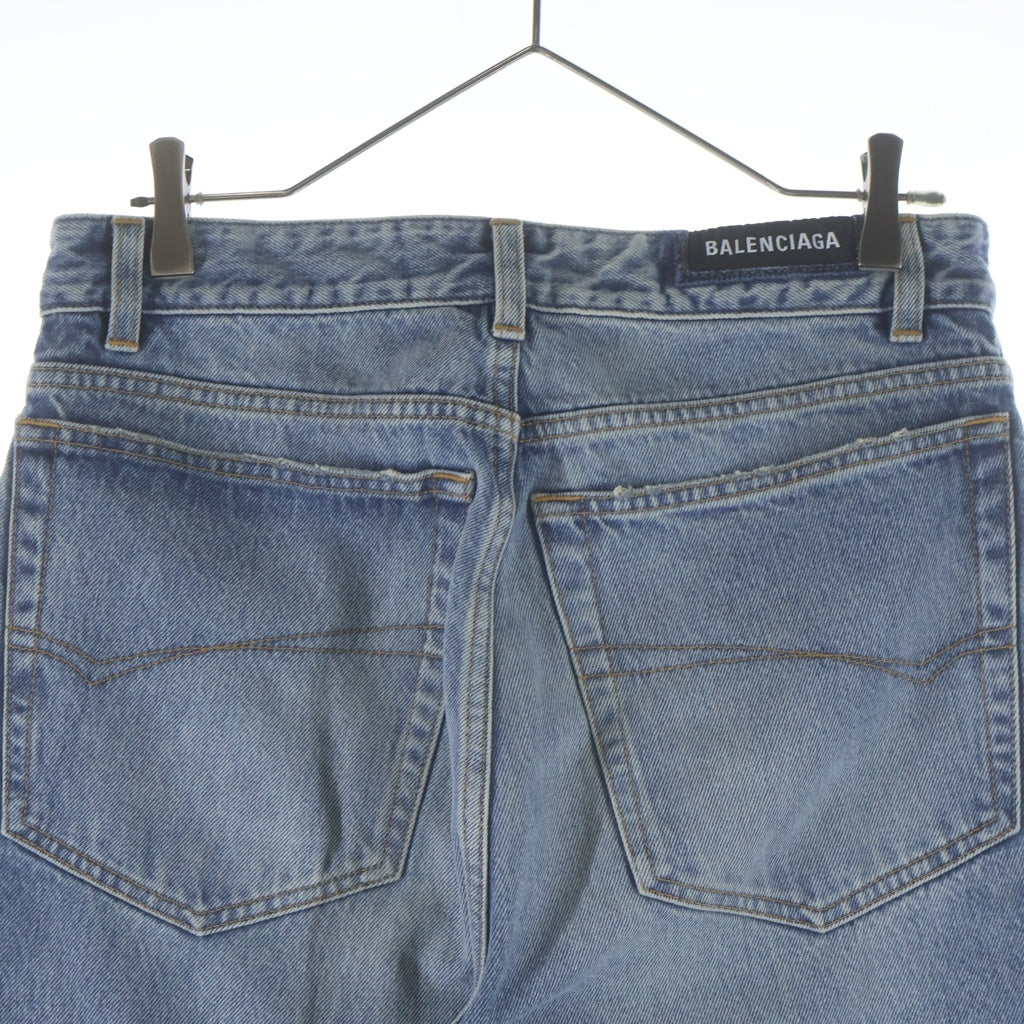 BALENCIAGA(バレンシアガ) Loose Fit Jeans 736540 ルーズフィット ウォッシュド加工デニムパンツ ジーンズ インディゴ