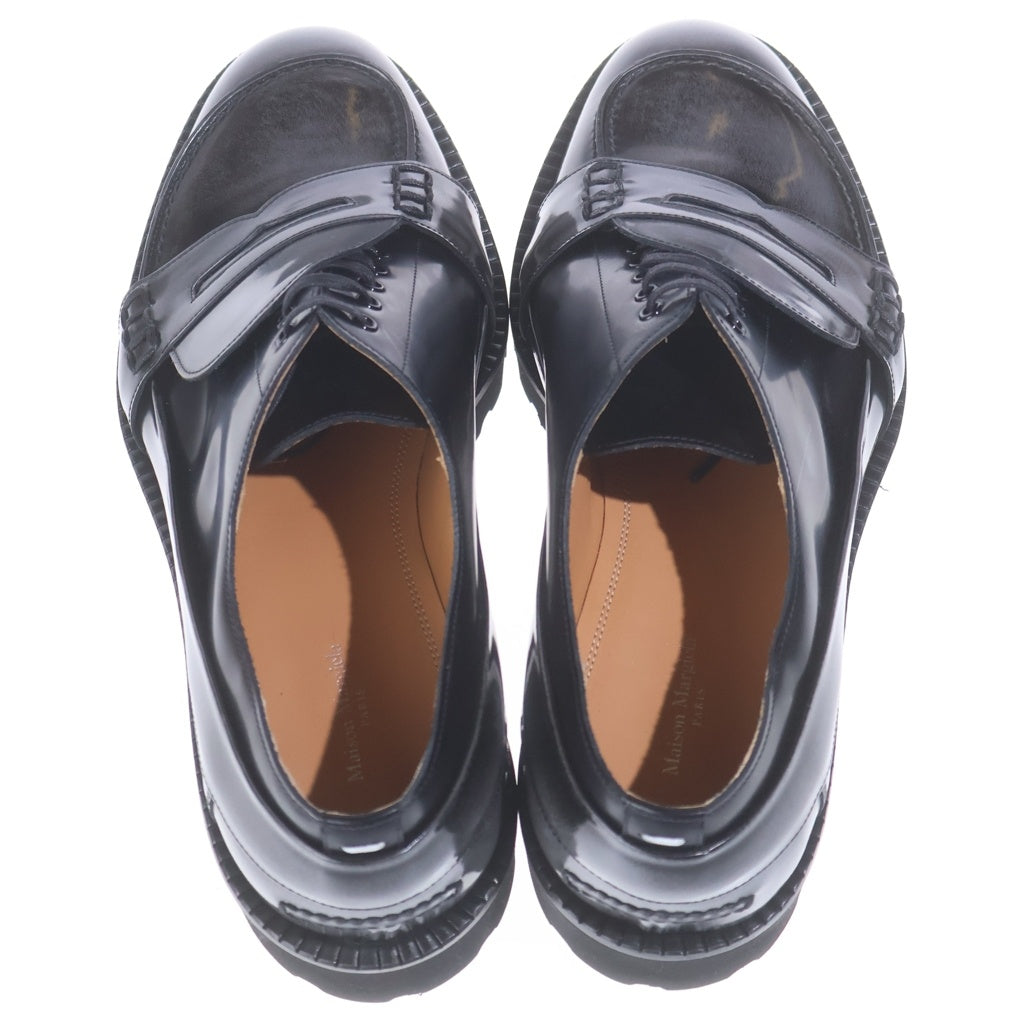 Maison Martin Margiela(メゾンマルタンマルジェラ) 20AW Spliced S57WR0108 再構築ローファーレザーシューズ ブラック