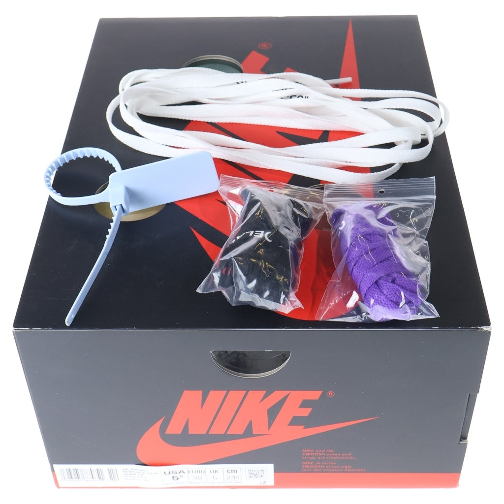 NIKE(ナイキ) ×OFFWHITE オフホワイト AIR JORDAN 1 RETRO HIGH OG SP ハイカットスニーカー ホワイト US5.5/24CM AA3834-100