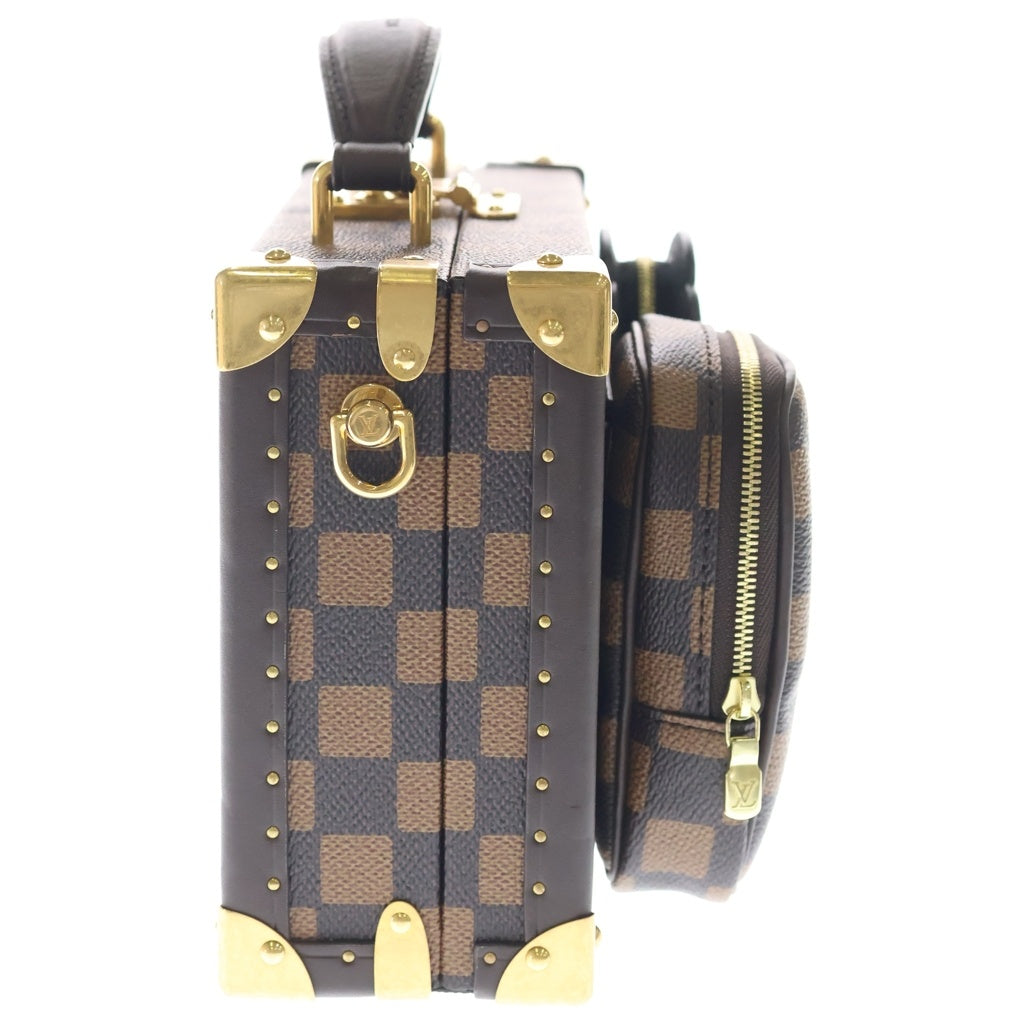 LOUIS VUITTON(ルイヴィトン) サワガニ トランク モノグラム ハンドバッグ ショルダーバッグ ブラウン N40765 レディース