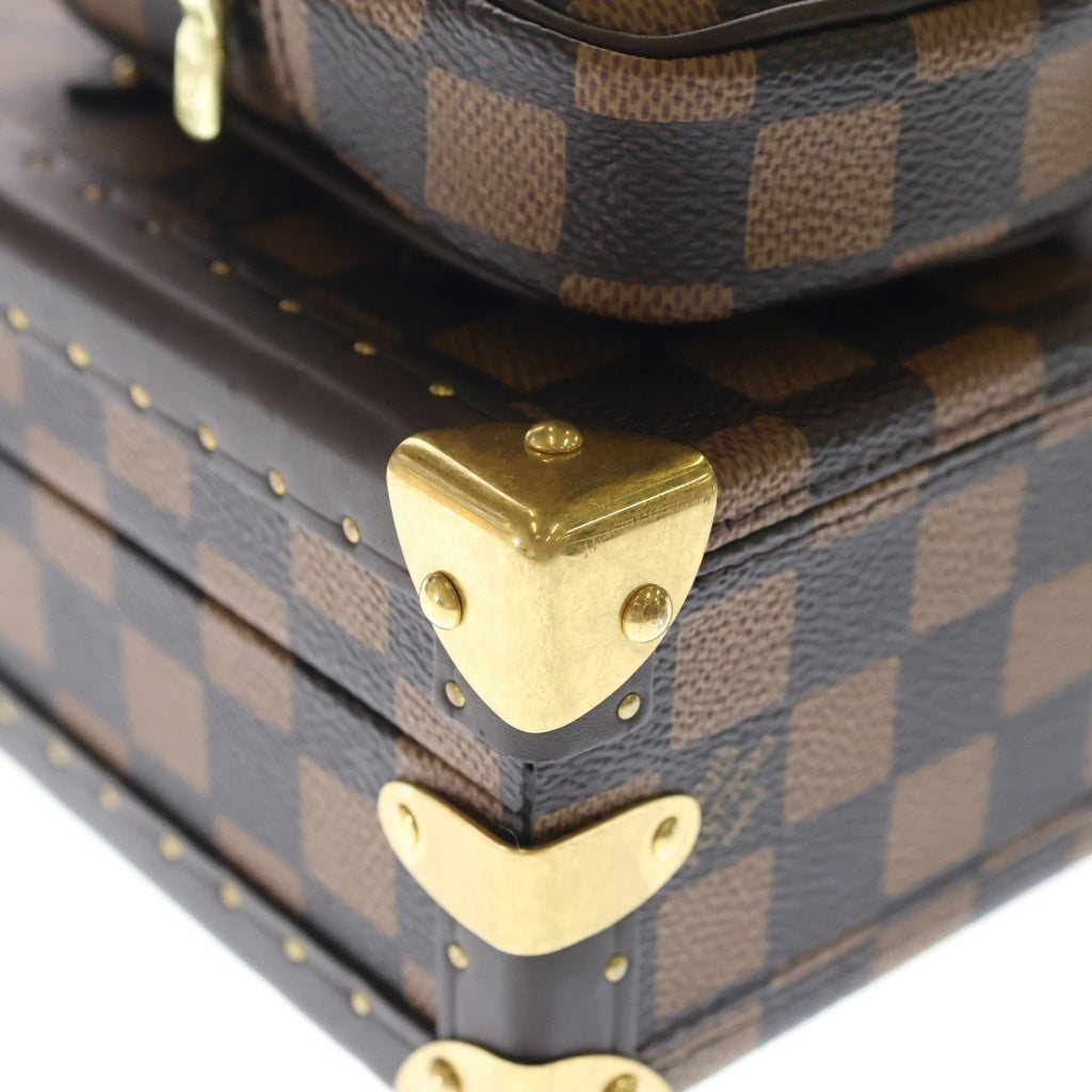 LOUIS VUITTON(ルイヴィトン) サワガニ トランク モノグラム ハンドバッグ ショルダーバッグ ブラウン N40765 レディース