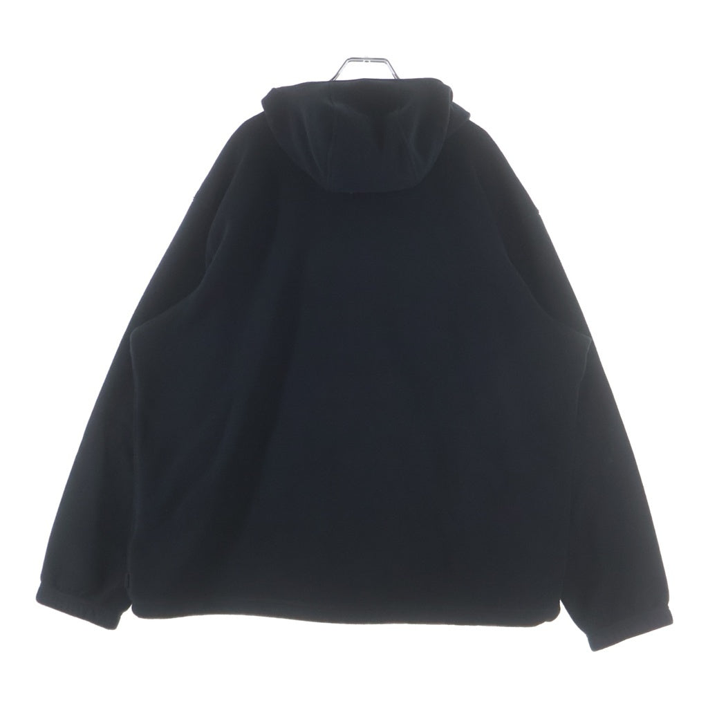 SUPREME(シュプリーム) 24AW Polartec Half Zip Hooded Sweatshirt ポーラテック フリースハーフジップパーカー ブラック