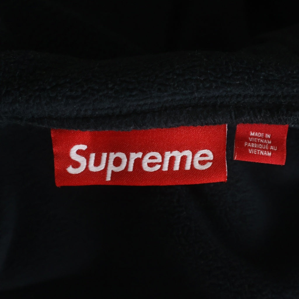 SUPREME(シュプリーム) 24AW Polartec Half Zip Hooded Sweatshirt ポーラテック フリースハーフジップパーカー ブラック