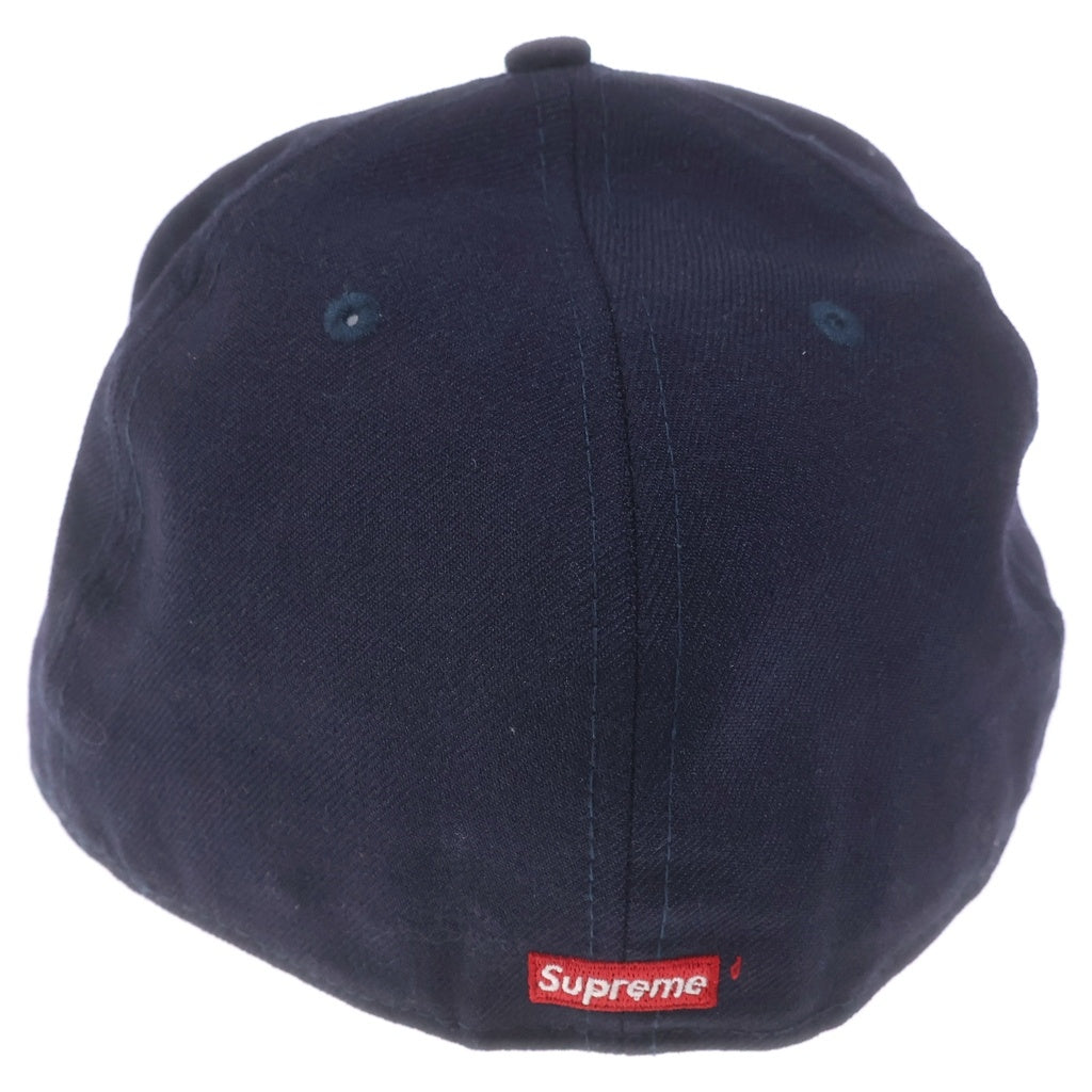 SUPREME(シュプリーム) 18AW ×NEW ERA Classic Script ニューエラ クラシックスクリプト キャップ 帽子 7 1/2 ネイビー