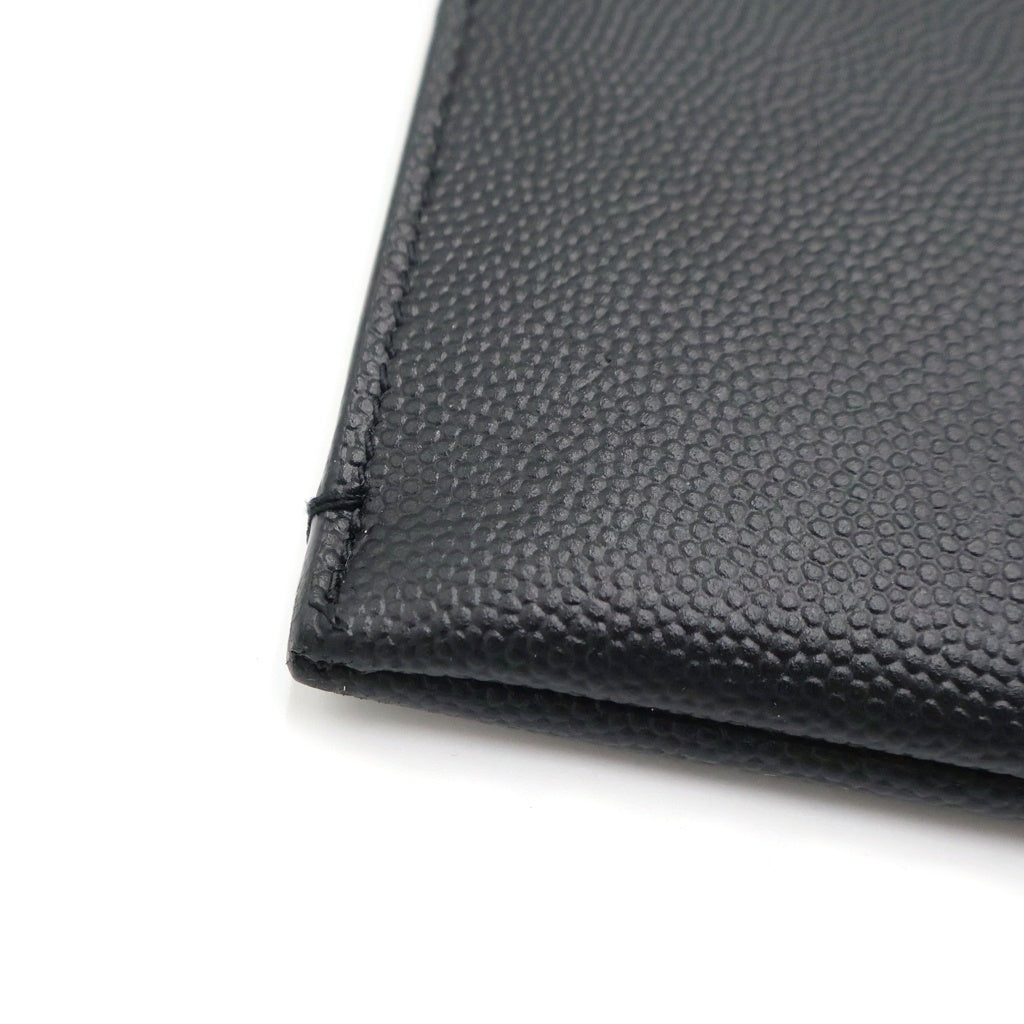 SAINT LAURENT PARIS(サンローランパリ) ロゴプリント レザークラッチバッグ ブラック ALM397294-0621