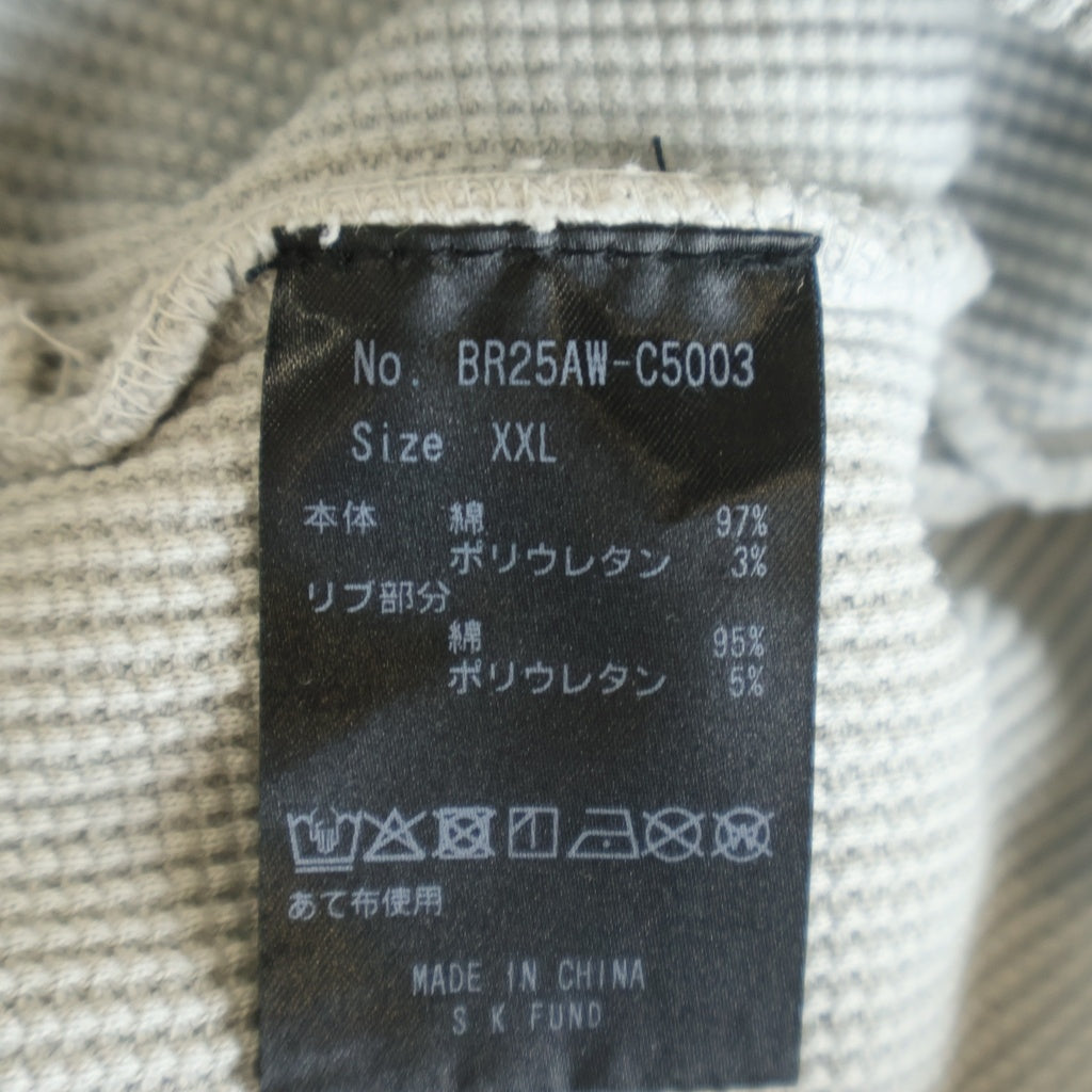 BREATH(ブレス) 25AW DAMAGE LS TEE サーマルロングスリーブ 長袖カットソー ホワイト BR25AM-C5003