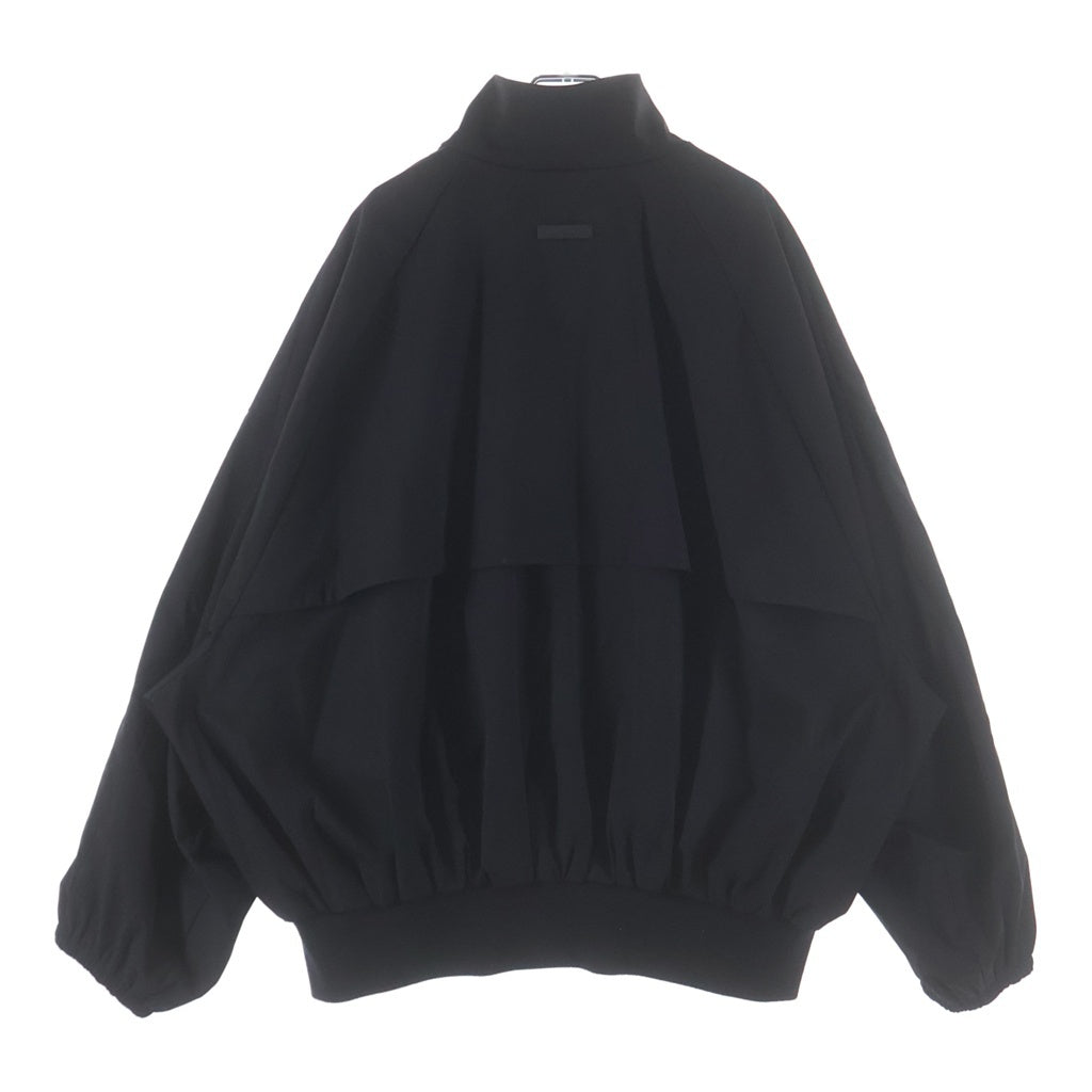 FEAR OF GOD(フィアオブゴッド) テリーハイネック バック切り替え ナイロンジップアップジャケット ブラック