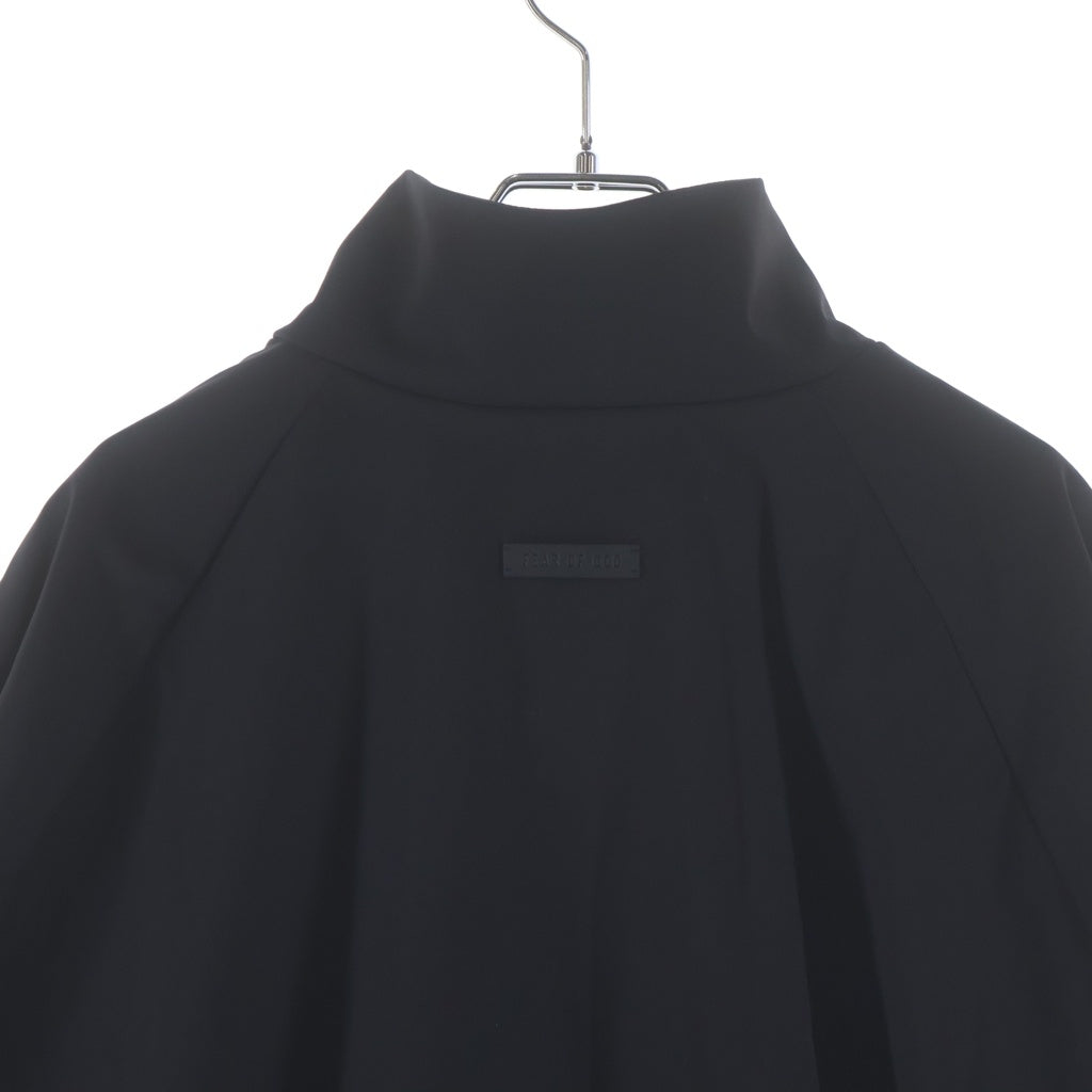 FEAR OF GOD(フィアオブゴッド) テリーハイネック バック切り替え ナイロンジップアップジャケット ブラック